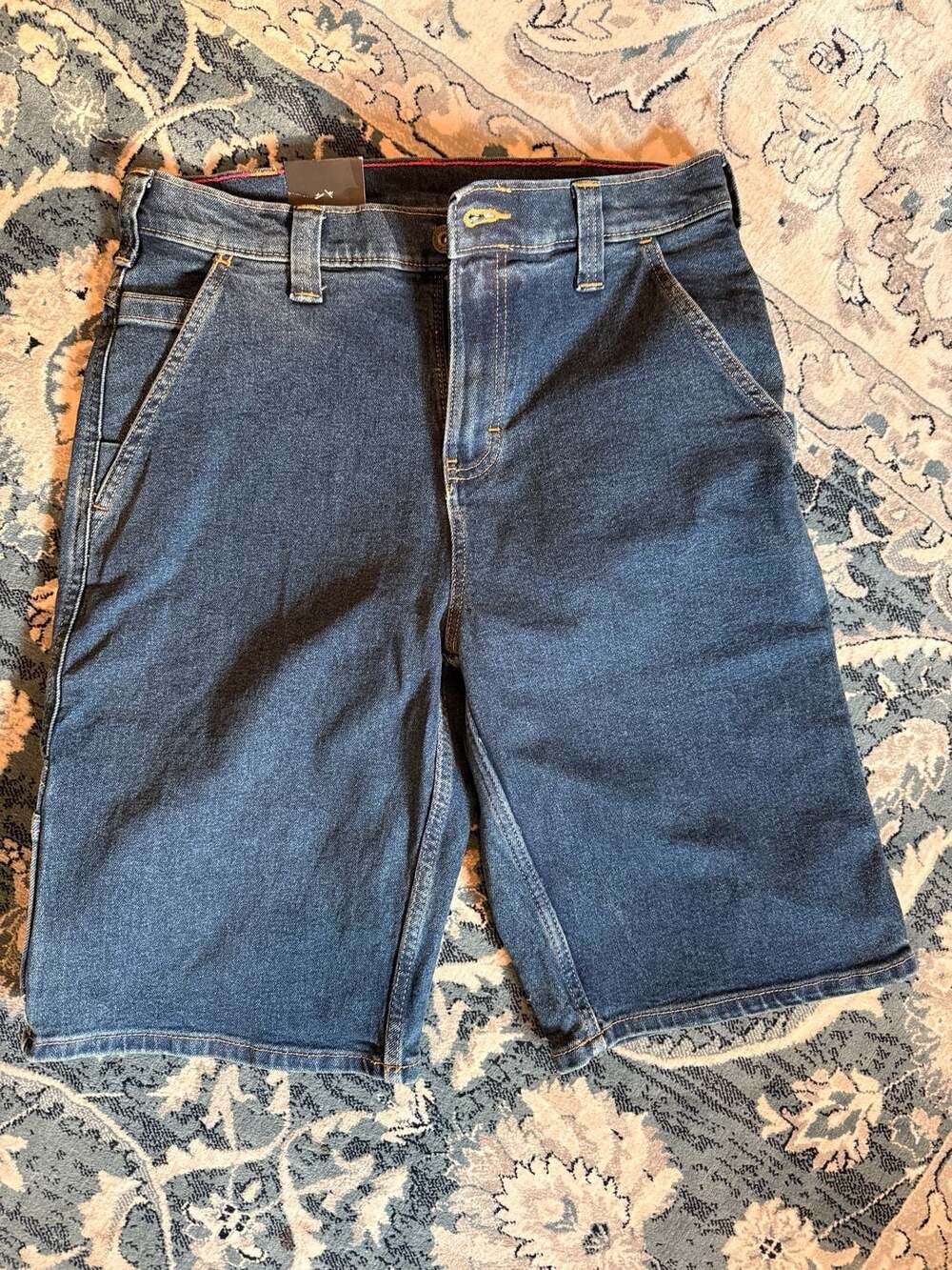Dickies Flex Denim Carpenter Shorts Blue Wash Size 30